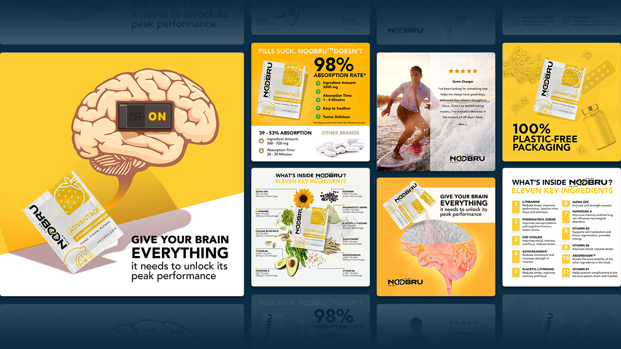 Noobru Product Showcase: High-quality listing images strategically designed to increase brand visibility and customer engagement.